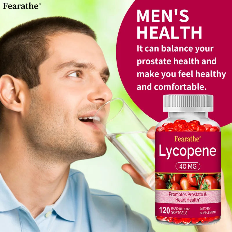Premium Lycopene 40mg, Dietary Supplement for Prostate, Antioxidant, Heart, Skin & Immune Health, Non-GMO, 30/60/120 Softgels Peaceful Pleasures Health and Wellness