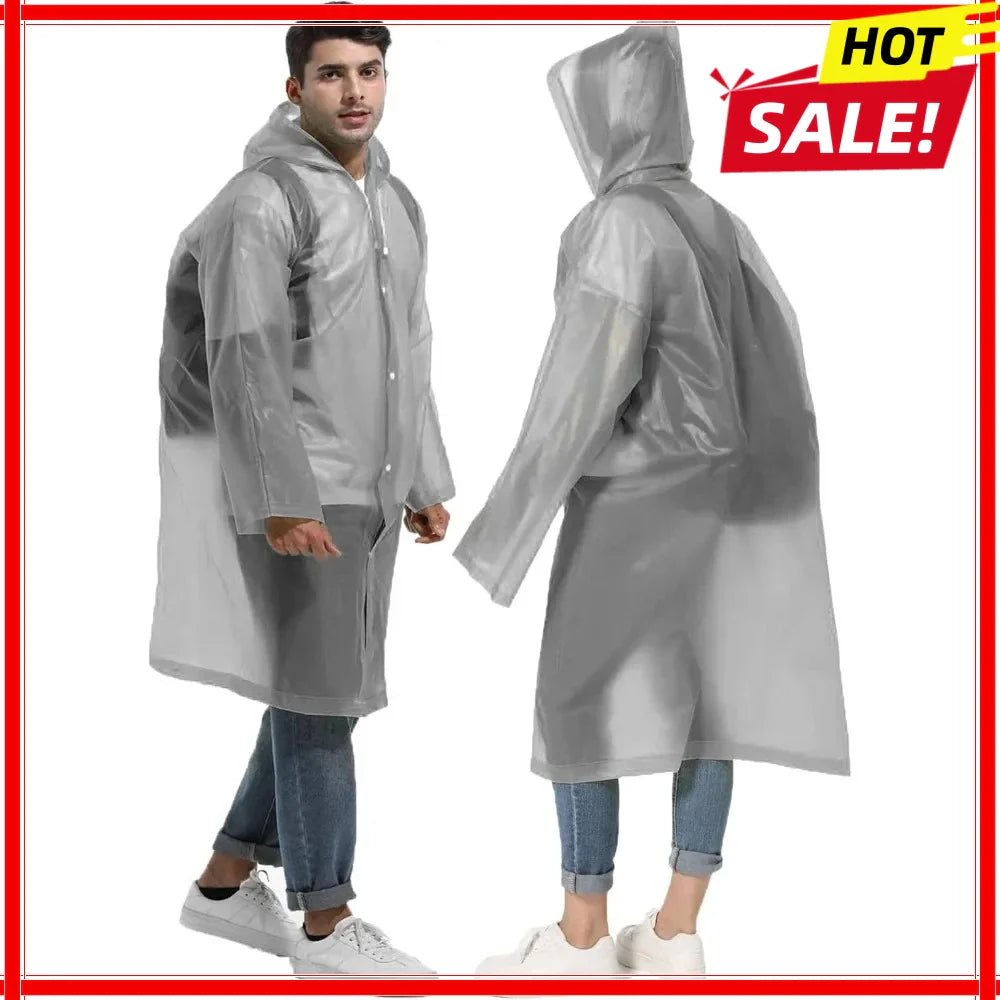 Waterproof Hiking Poncho – Portable Adult Rain Coat