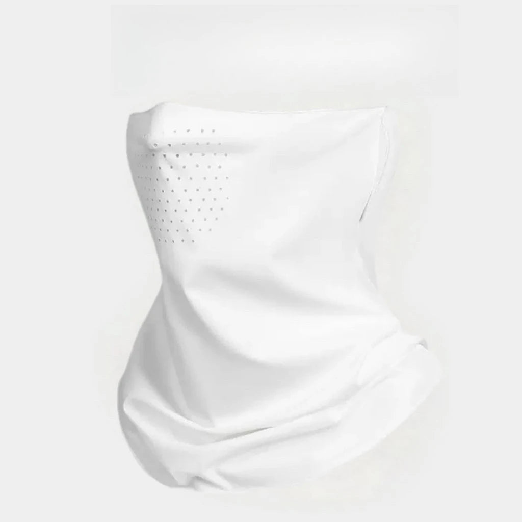 Sunscreen Face Mask Full Face Protection Against UV Rays Suitable for Both Men and Women Ice Silk Face Mask Peaceful Pleasures Health and Wellness White