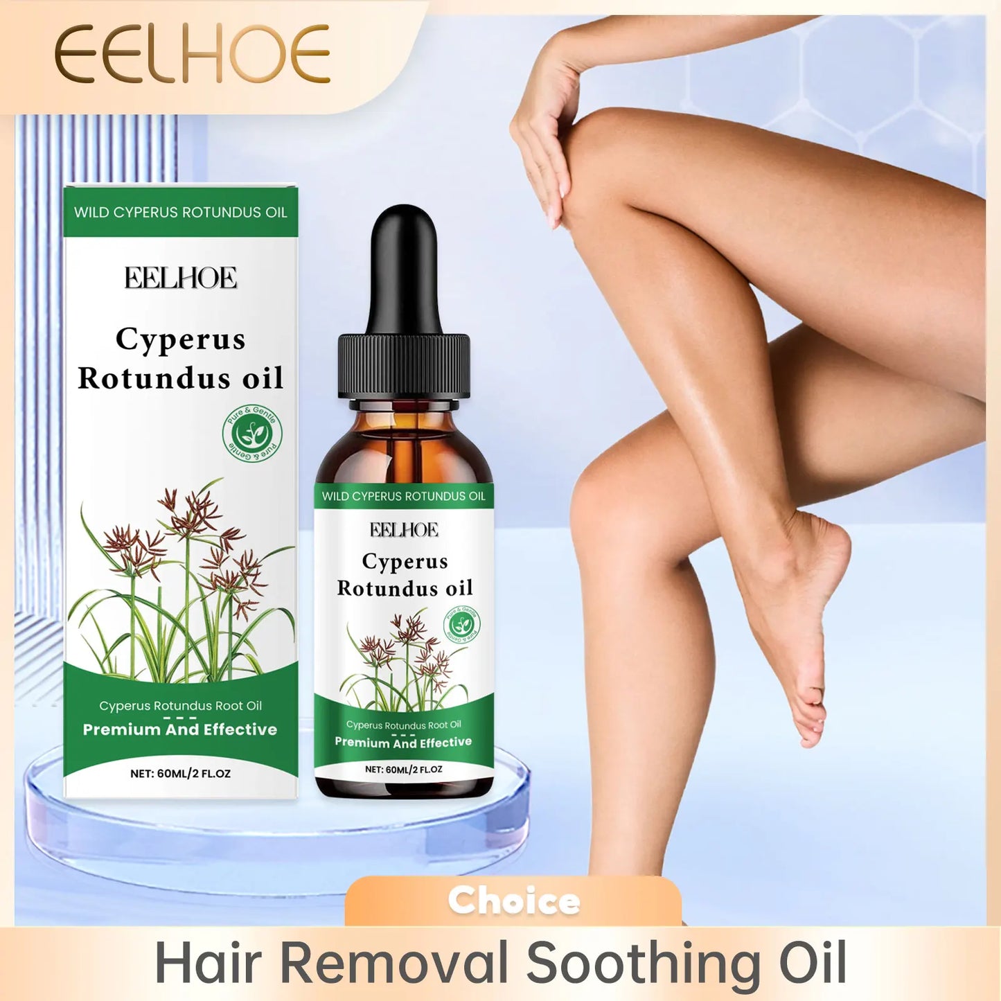 EELHOE Cyperus Rotundus Hair Removal Soothing Oil 60ml