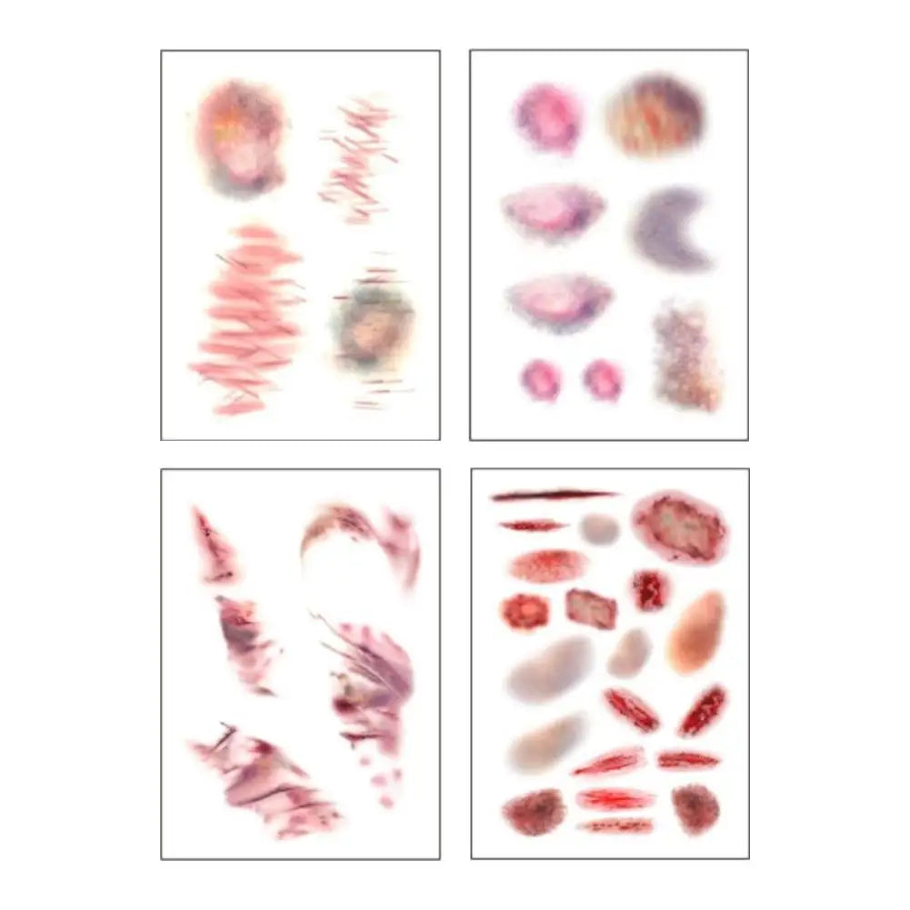 Halloween Fake Wound Scar Tattoo Stickers – DIY Party Makeup