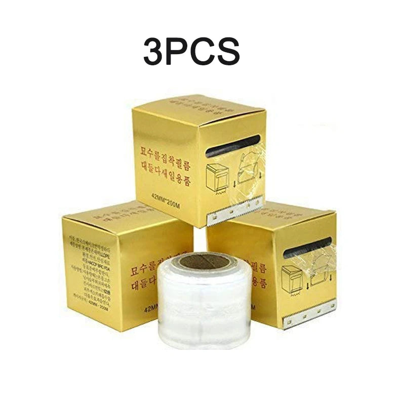 3-Roll Microblading Barrier Film Wrap 42mm x 200m | PMU Tattoo