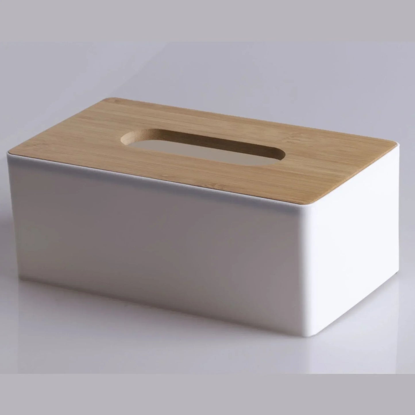 Bamboo Solid Wood Tissue Box Cover | Decorative Napkin Holder