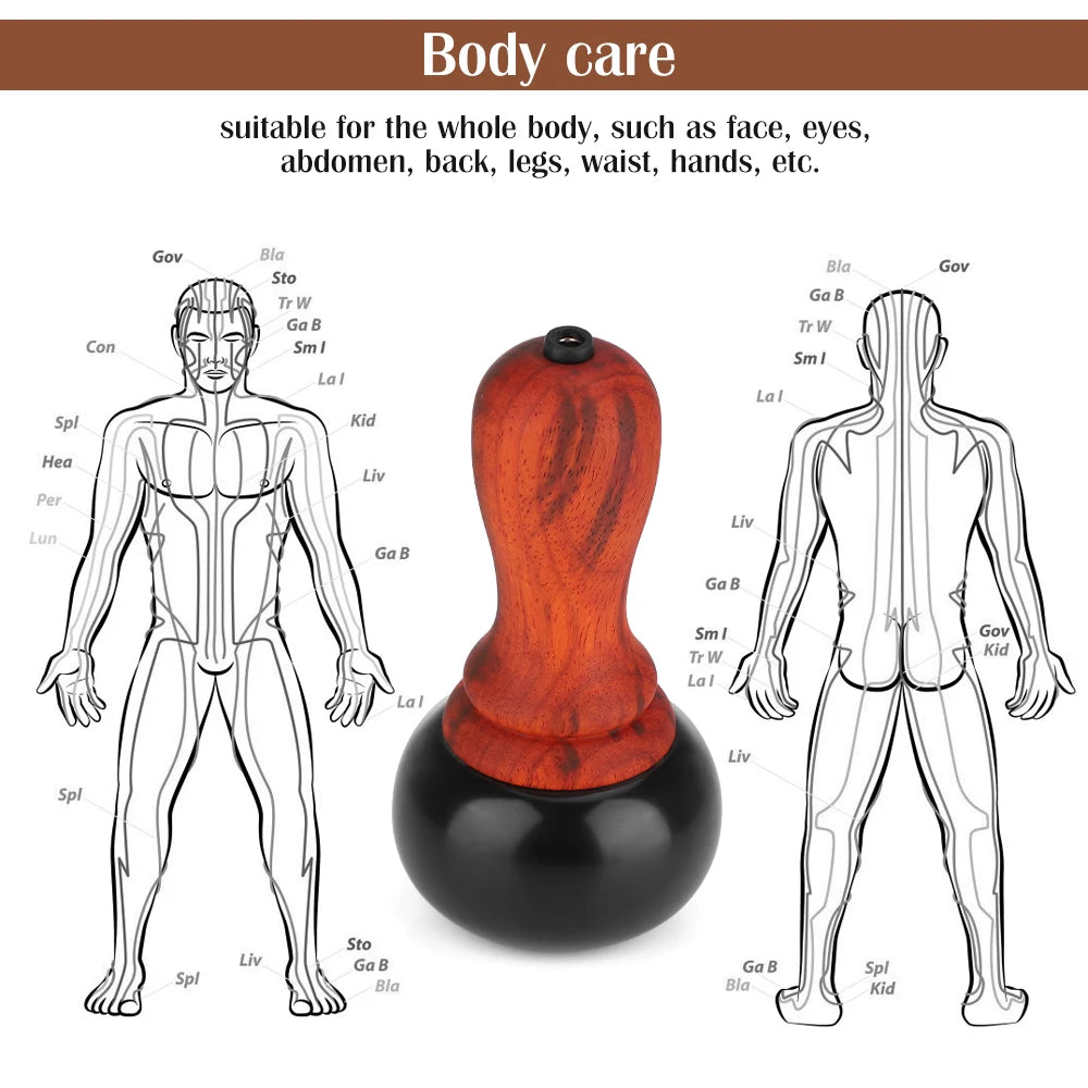 Hot Stones for Massage with Warmer Bianstone Tai Chi Ball Gua Sha Scraping Massager for Facial Eyes Abdomen Back Home SPA Relax Peaceful Pleasures Health and Wellness