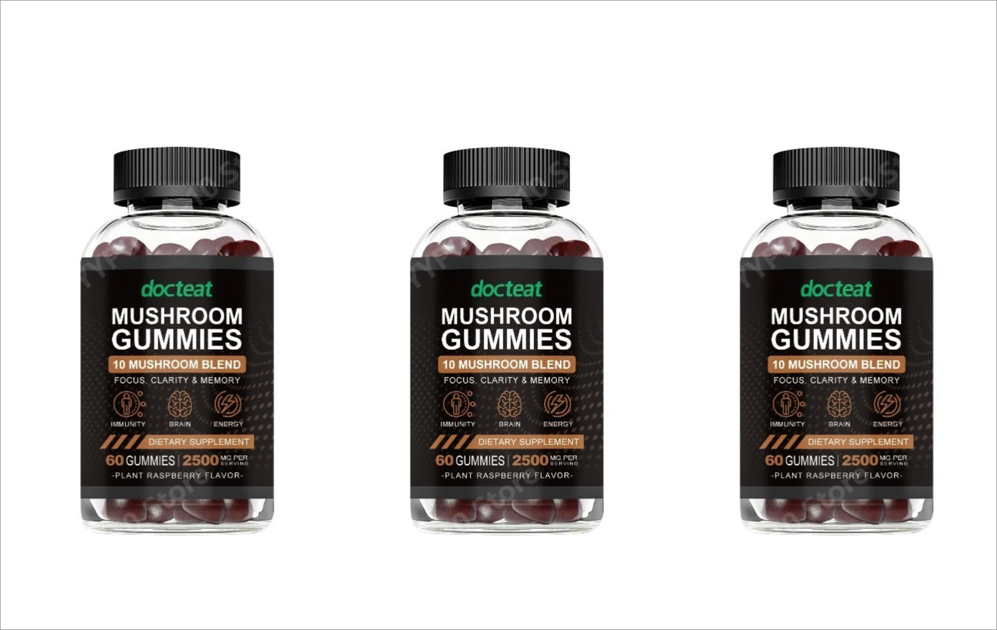 Mushroom Extract Gummies – Focus & Energy Support | 60 Ct