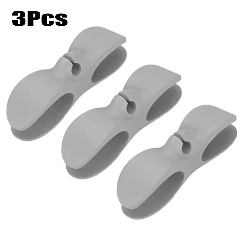 Silicone Cable Winder Cord Organizer Clips for Kitchen 3/6 Pcs