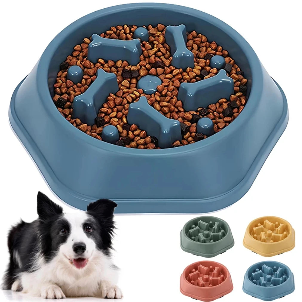 Slow Feeder Dog Bowl | Anti-Slip Maze Puzzle Dish