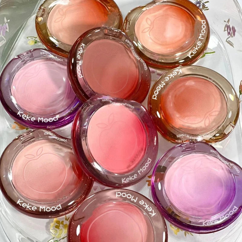 Matte Gradient Blush Powder Palette | Peach Pink & Nude Rouge