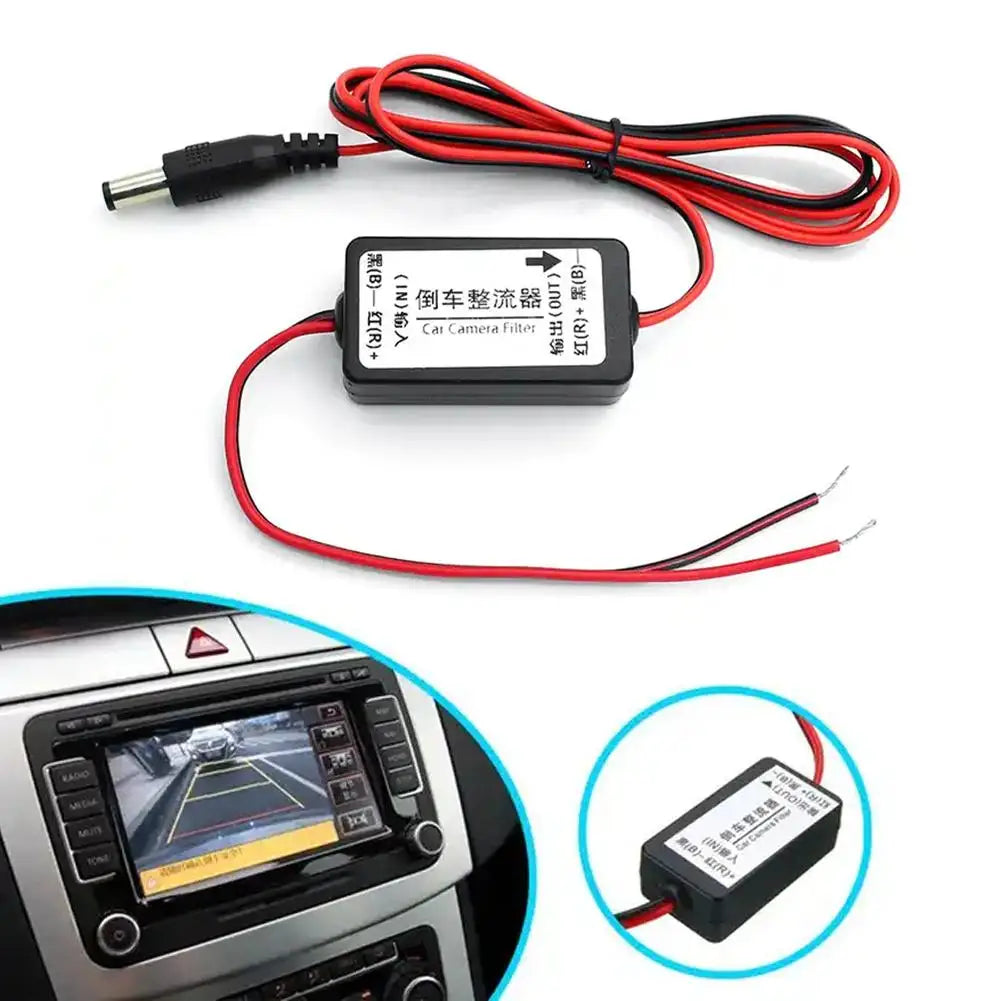 12V DC Power Relay Filter for Reverse Backup Camera