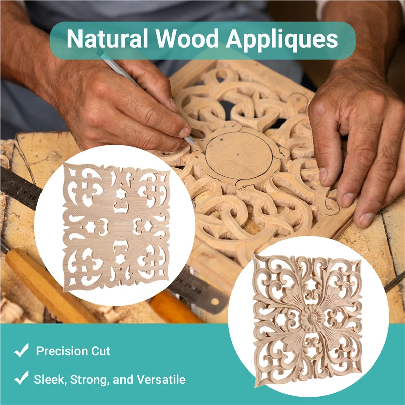 A36T-Wooden Decal Supply European-Style Applique Real Wood Carving Accessories And Retail.Woodcarving Peaceful Pleasures Health and Wellness