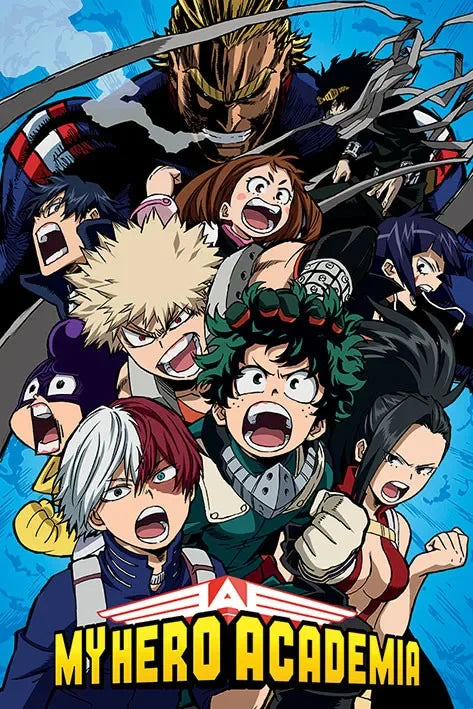 Japanese Anime My-Hero-Academia Poster Cartoon Manga Canvas Painting Wall Art Pictures Home Kids Room Decor Gift Peaceful Pleasures Health and Wellness 20X30CM A12