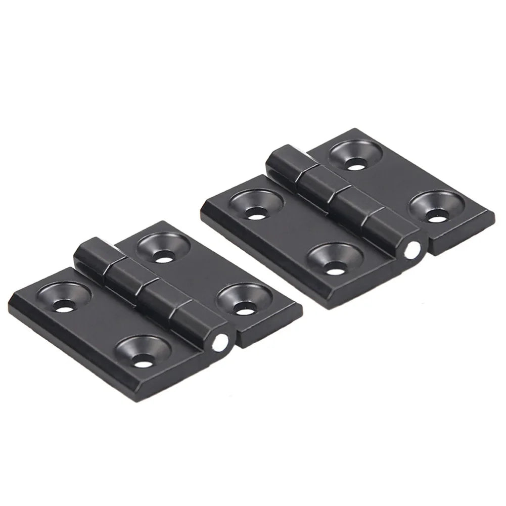 1 Butt Hinge Door Metal Black Cabinet Hardware Aluminium Box Backflap