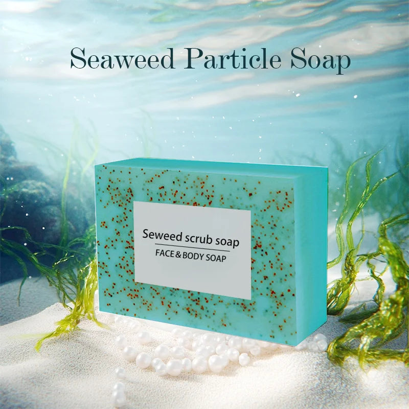 Seaweed Scrub Soap with Vitamin E & Olive Oil | Face & Body