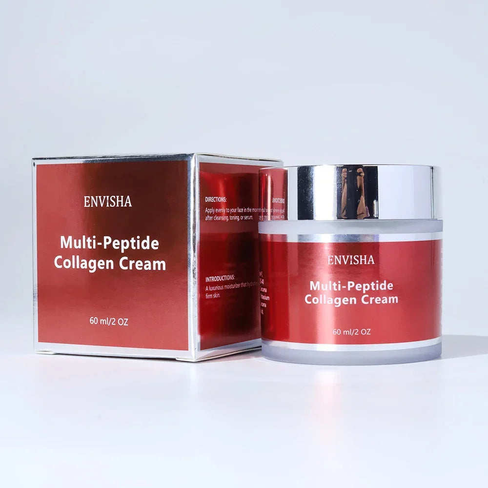 ENVISHA Multi-Peptide Collagen Face Cream – Anti-Aging, 60ml Peaceful Pleasures Health and Wellness
