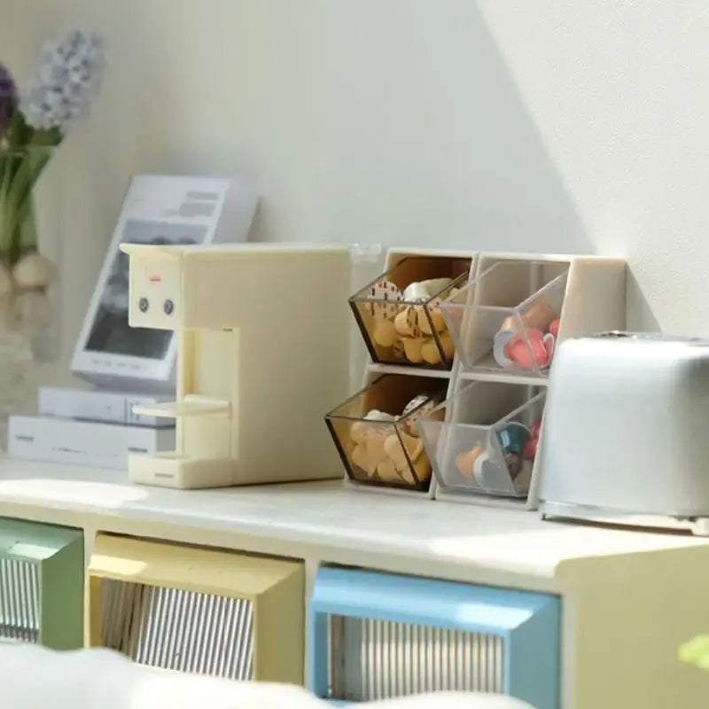 1/6 Scale Miniature Book Rack – Dollhouse Desktop Accessory
