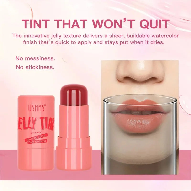 3-in-1 Jelly Blush Stick – Lip Balm, Eyeshadow & Blush
