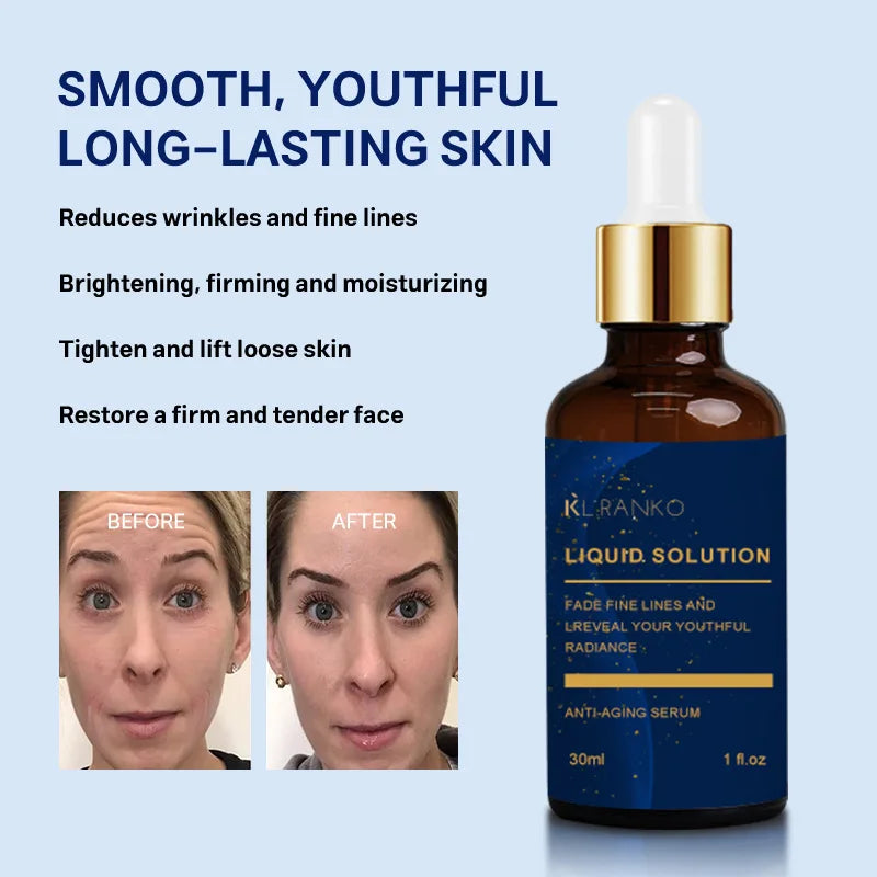Niacinamide Wrinkle Remover Serum Firming Lifting Face Care Anti-Aging Fade Fine Lines Smooth Skin Beauty Facial Essence Liquid Peaceful Pleasures Health and Wellness
