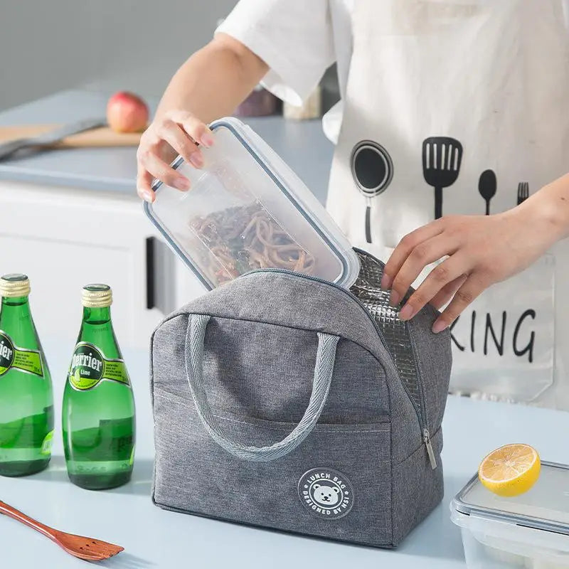 Thermal Insulated Lunch Bag | Kids & Adults Bento Tote Insulated Lunch Bag Peaceful Pleasures Health and Wellness