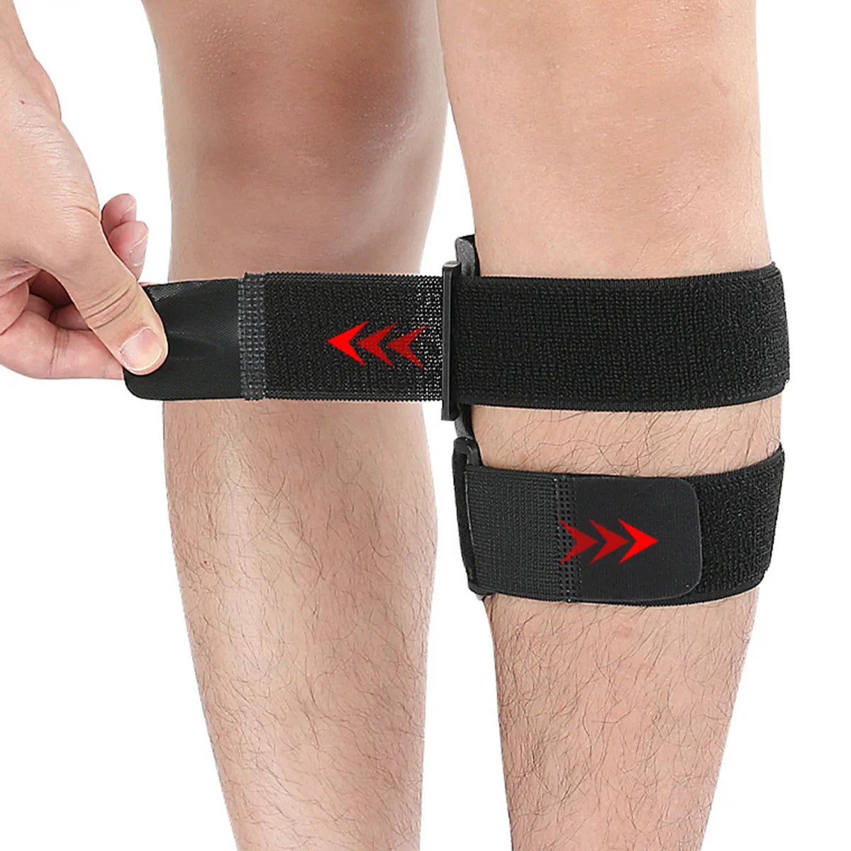 One Piece Adjustable Ischium Guard Leg Cover Detachable Pressure Pad Running Cushion Aluminum Plate Fixed Support Guard Peaceful Pleasures Health and Wellness