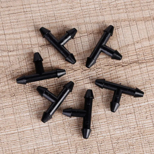 3-Way Barbed Tee Micro Drip Irrigation Connectors – 50/100 Pack Peaceful Pleasures Health and Wellness spain