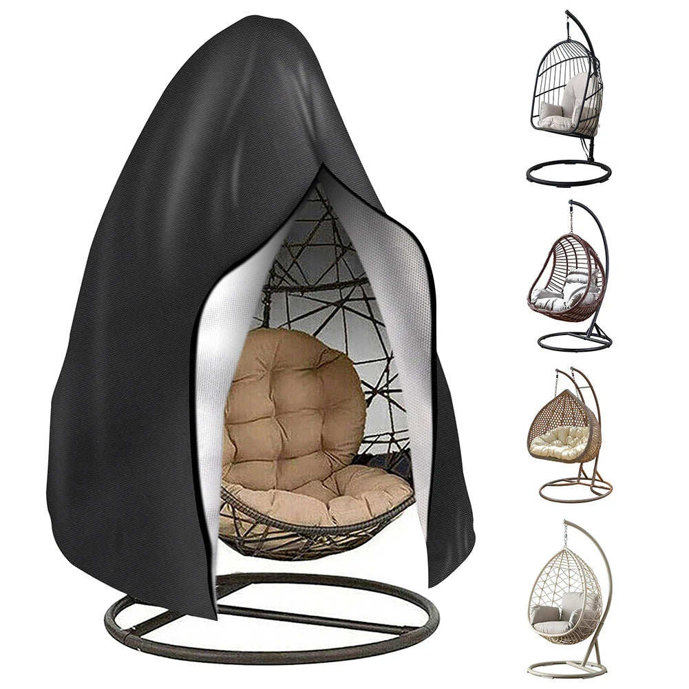 Patio Egg Chair Covers with Zipper Durable Waterproof Large Wicker Egg Swing Chair Covers Outdoor Weather Resisatant Peaceful Pleasures Health and Wellness