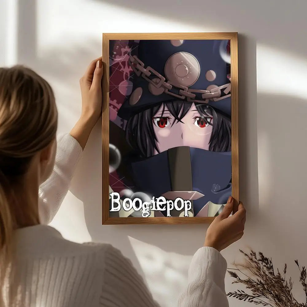 Anime B-Boogiepop and Others Poster HD Self Adhesive Waterproof Wall Art Ideal for Home Office Dorm Bedroom Great Gift Peaceful Pleasures Health and Wellness White6 40X50cmNoframe