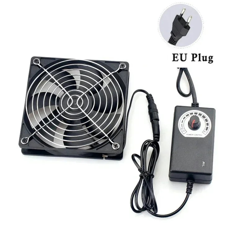 Multifunctional Exhaust Cooling Fan with Switch Cable for PC CPU Server Chassis Router Ventilation Fast Cooling System Peaceful Pleasures Health and Wellness 1 Fan EU