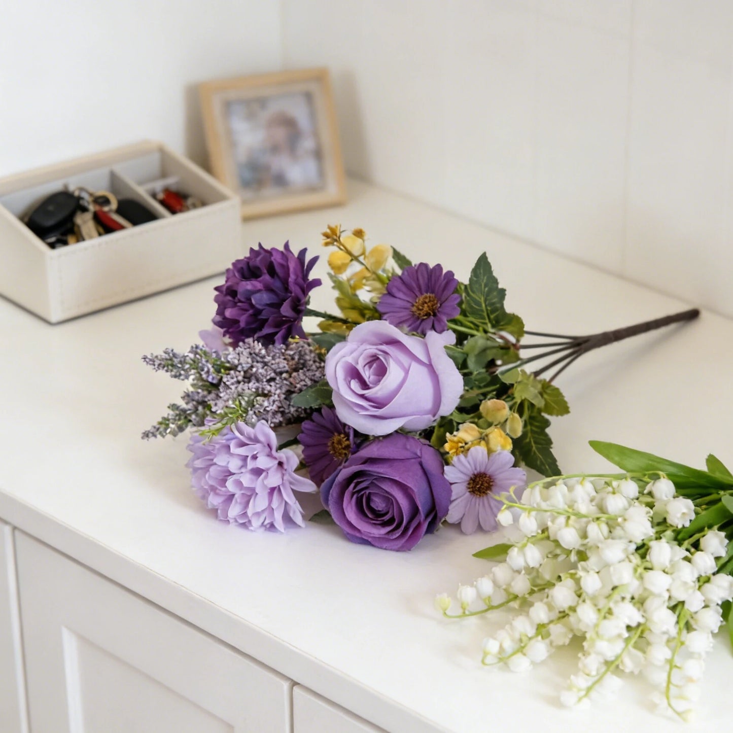Artificial Silk Rose & Daisy Ball Flowers 3/5 Pcs – Wedding Decor