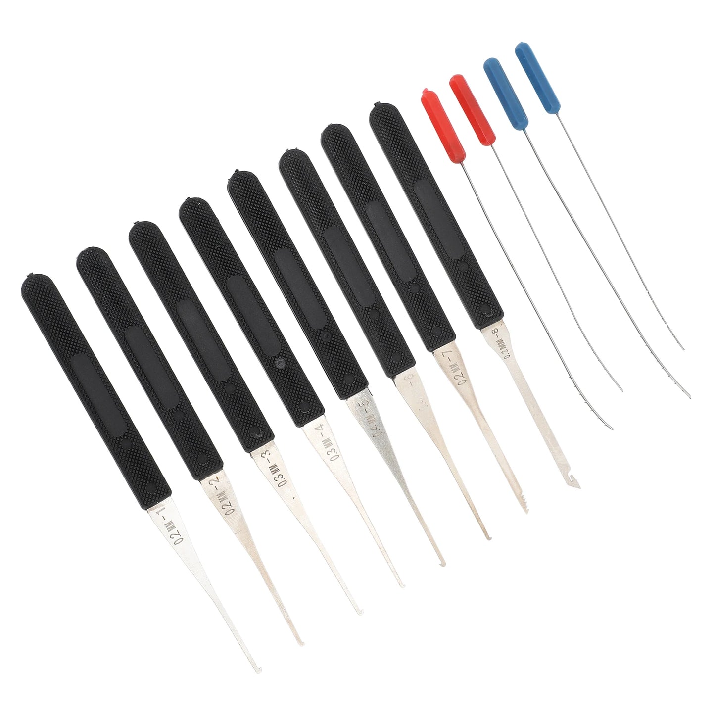 12PCS Lock Pick Set Locksmith Supplies Broken Key Auto Extractor Remove Hooks Stainless Steel DIY Hand Tools Hardware Peaceful Pleasures Health and Wellness 12PCS