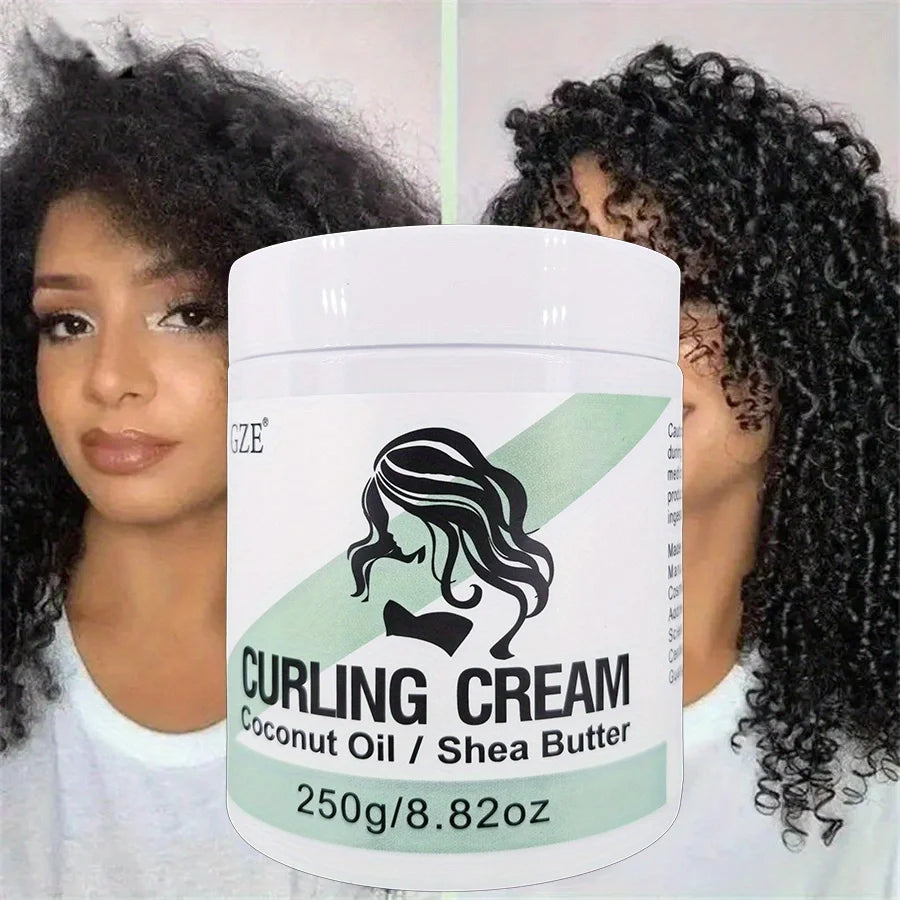 GZE Coconut Curl Defining Cream – Frizz-Free Bouncy Curls 250g Curl Defining Cream Peaceful Pleasures Health and Wellness