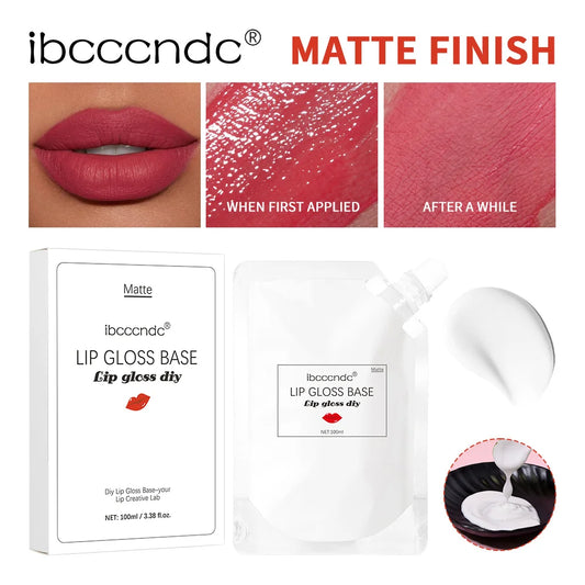 2025 NEW 100ml Lip Gloss Base Moisturized Non-stick Lotion Texture DIY Lip Glosses Matte Makeup Effect Lip Gloss Base Cosmetic Peaceful Pleasures Health and Wellness