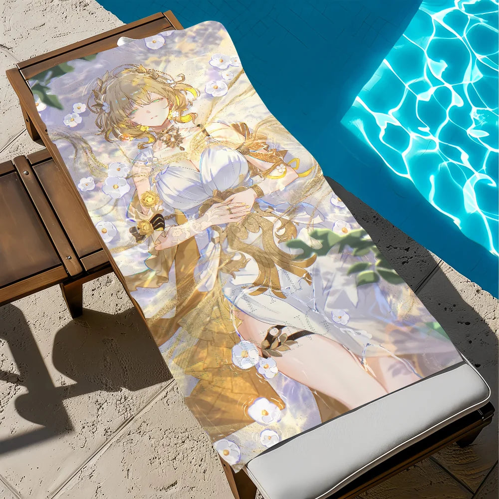Honkai Star Rail Aglaea Quick-Dry Beach Towel | Soft Pool Towel