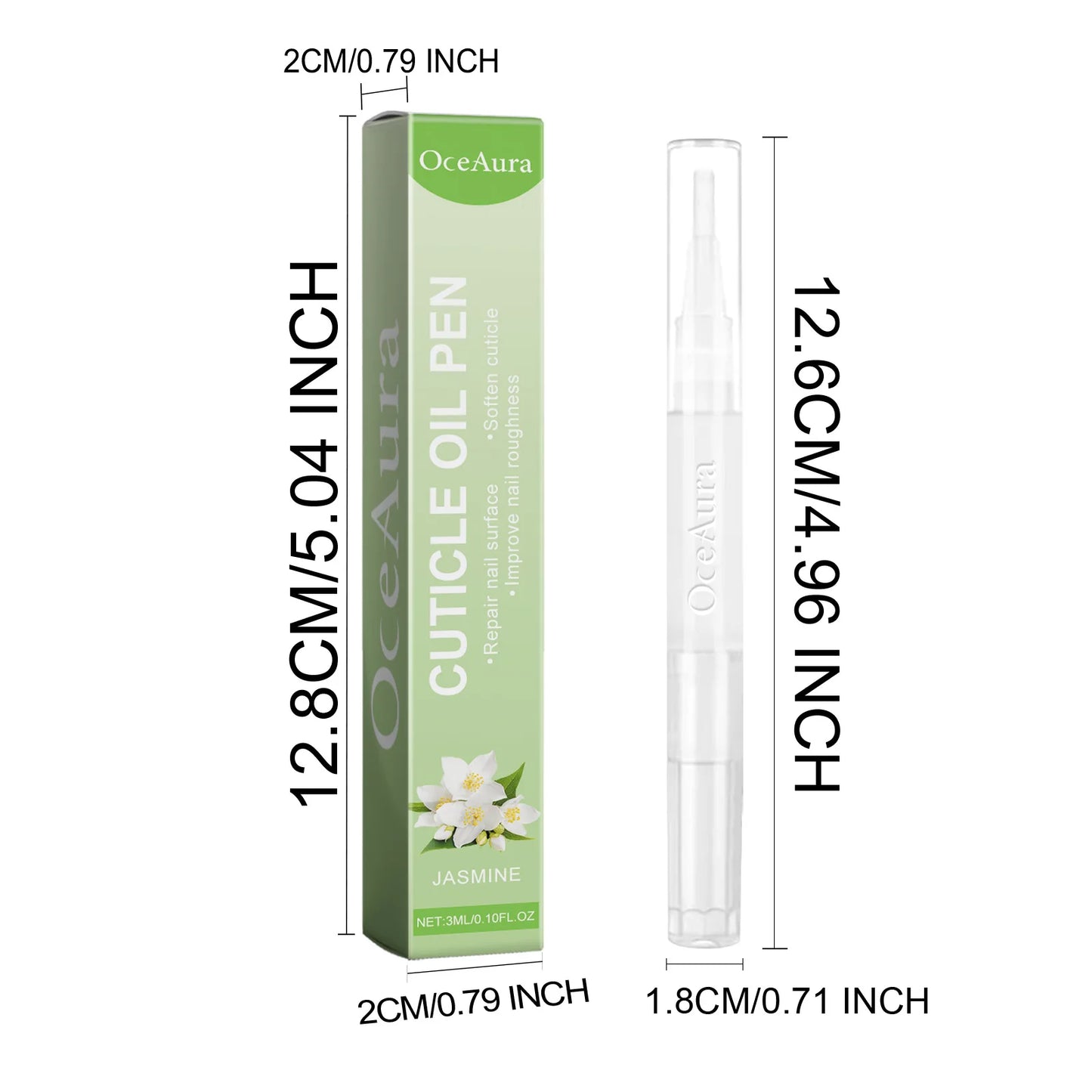 OceAura Jasmine Cuticle Oil Pen – Repair & Moisturize Nails