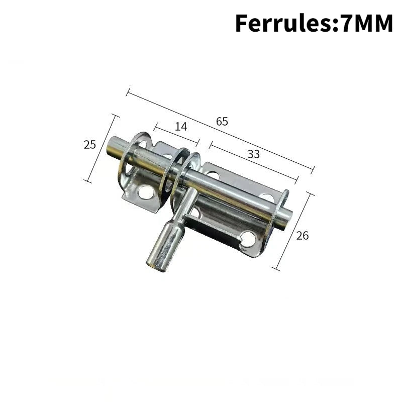1 PCS Door Latch Solid Sliding Bolts Latch Hasp Home Hardware Gate Safety Toilet Door Lock Peaceful Pleasures Health and Wellness silver