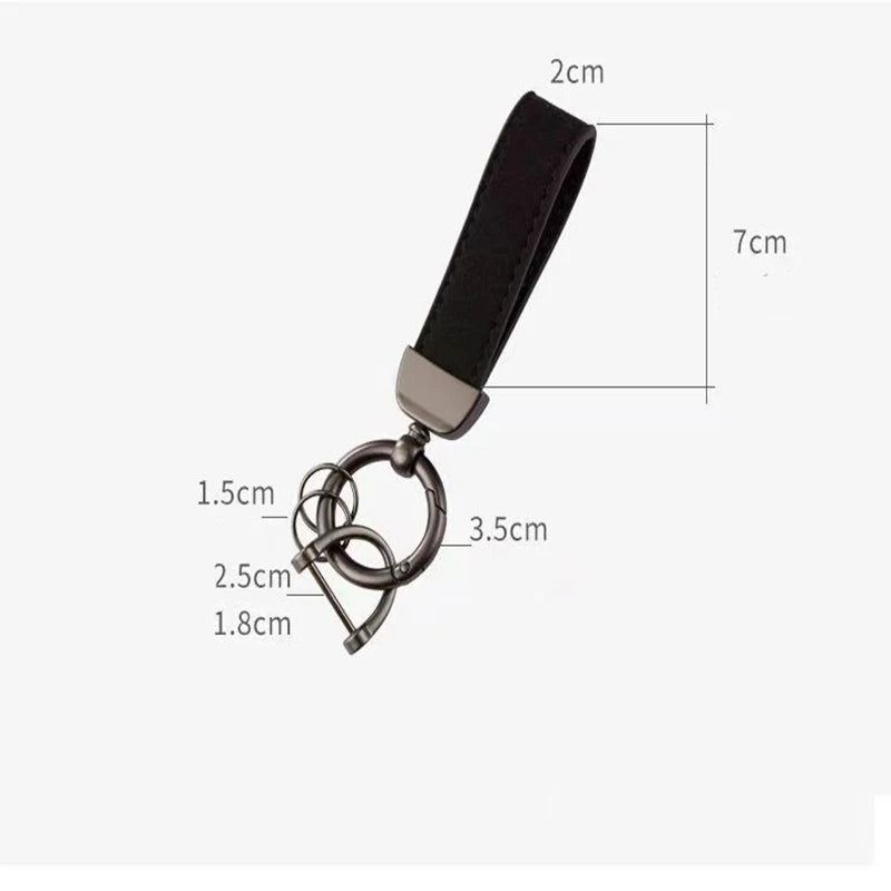 Suede Woven Rope Keychain | Zinc Alloy Car Key Pendant
