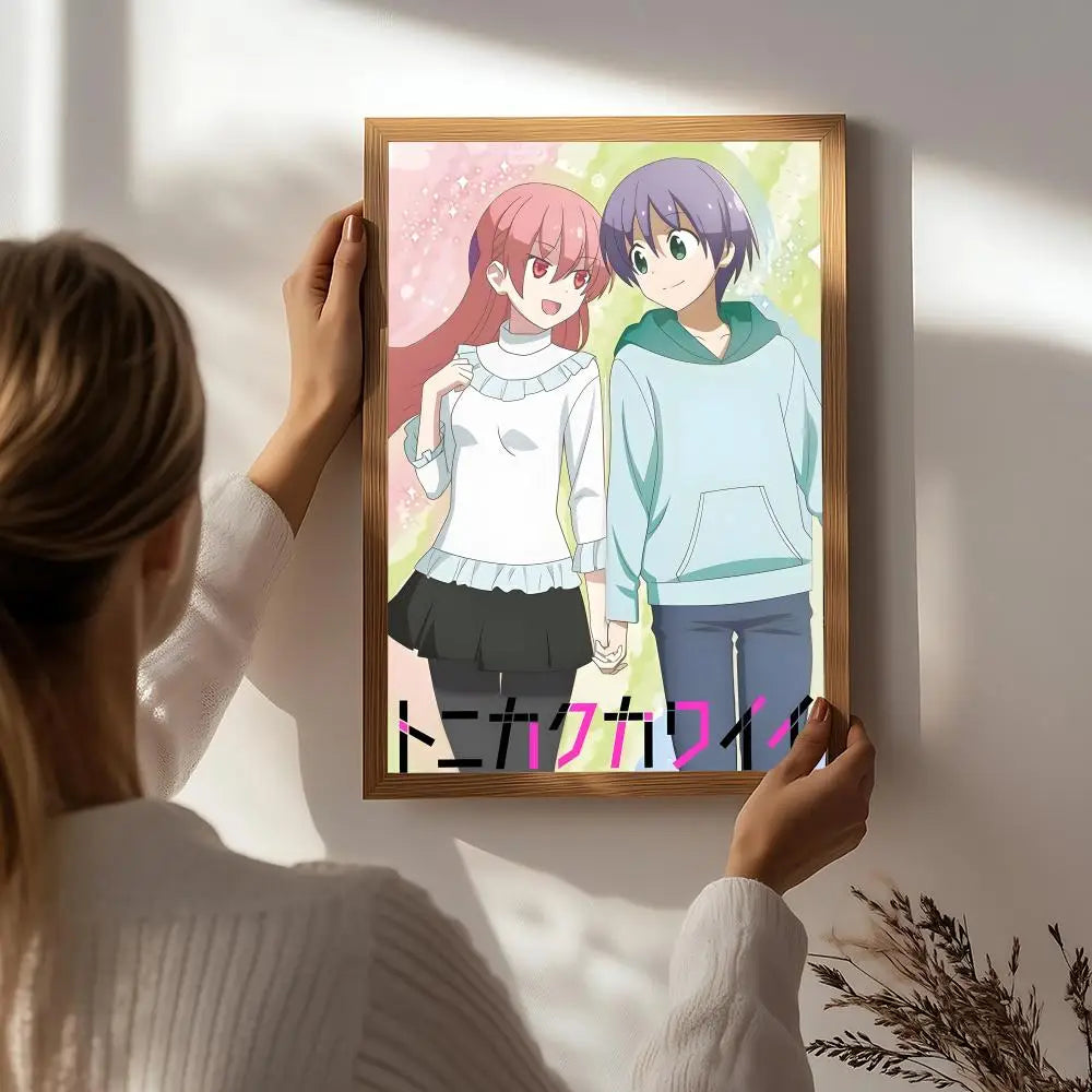 Fly Me to the Moon Anime Poster – HD Self-Adhesive Wall Art Anime Wall Poster Peaceful Pleasures Health and Wellness White7 21X30cmNoframe
