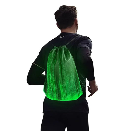 LED Fiber Optic Illuminated Backpack for Cycling & Travel LED Illuminated Backpack Peaceful Pleasures Health and Wellness