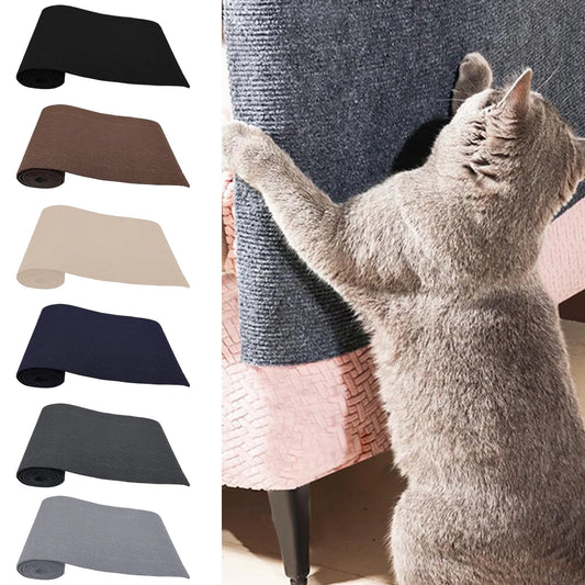 Cuttable Self-Adhesive Cat Scratching Mat Multi-Purpose Sturdy Pad Diy Pet Cat Tree Stand Wall Furniture Step Post Cover Toy Peaceful Pleasures Health and Wellness