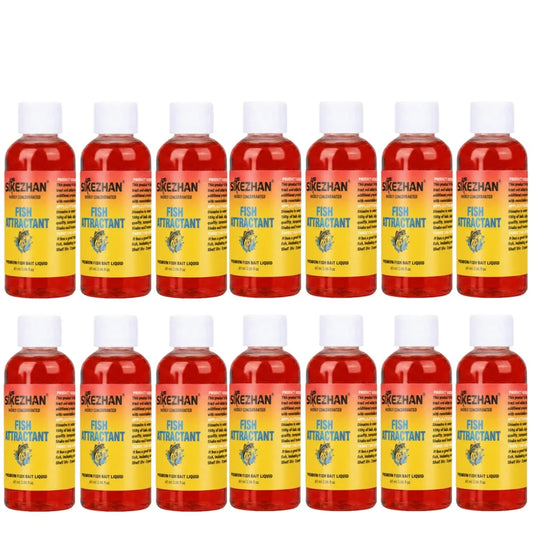 61ml Concentrated Red Worm Liquid Fish Attractant Strong Bloodworm Scent Bait Additive for Bass Perch Catfish Fishing Peaceful Pleasures Health and Wellness 14PCS