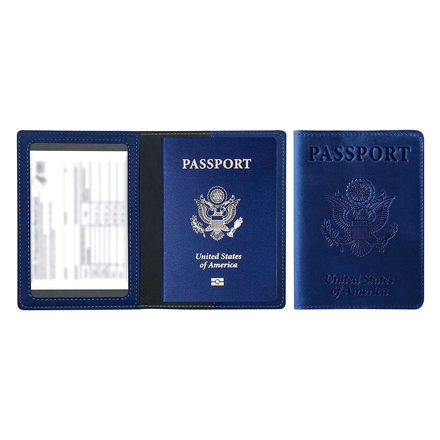 Leather Passport Cover & Card Holder Wallet – Unisex Travel