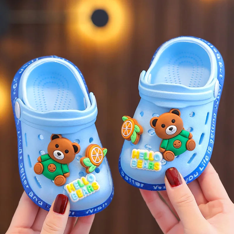 Kids Cartoon Clog Sandals | Boys & Girls Summer Beach Shoes