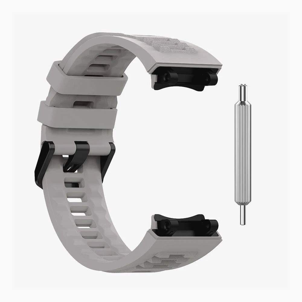 Watchband for Amazfit T-Rex 2 Silicone Strap Adjustable for Amazfit T-Rex 2 Smartwatch Replacement Accessories Peaceful Pleasures Health and Wellness GRAY For Amazfit T-Rex 2
