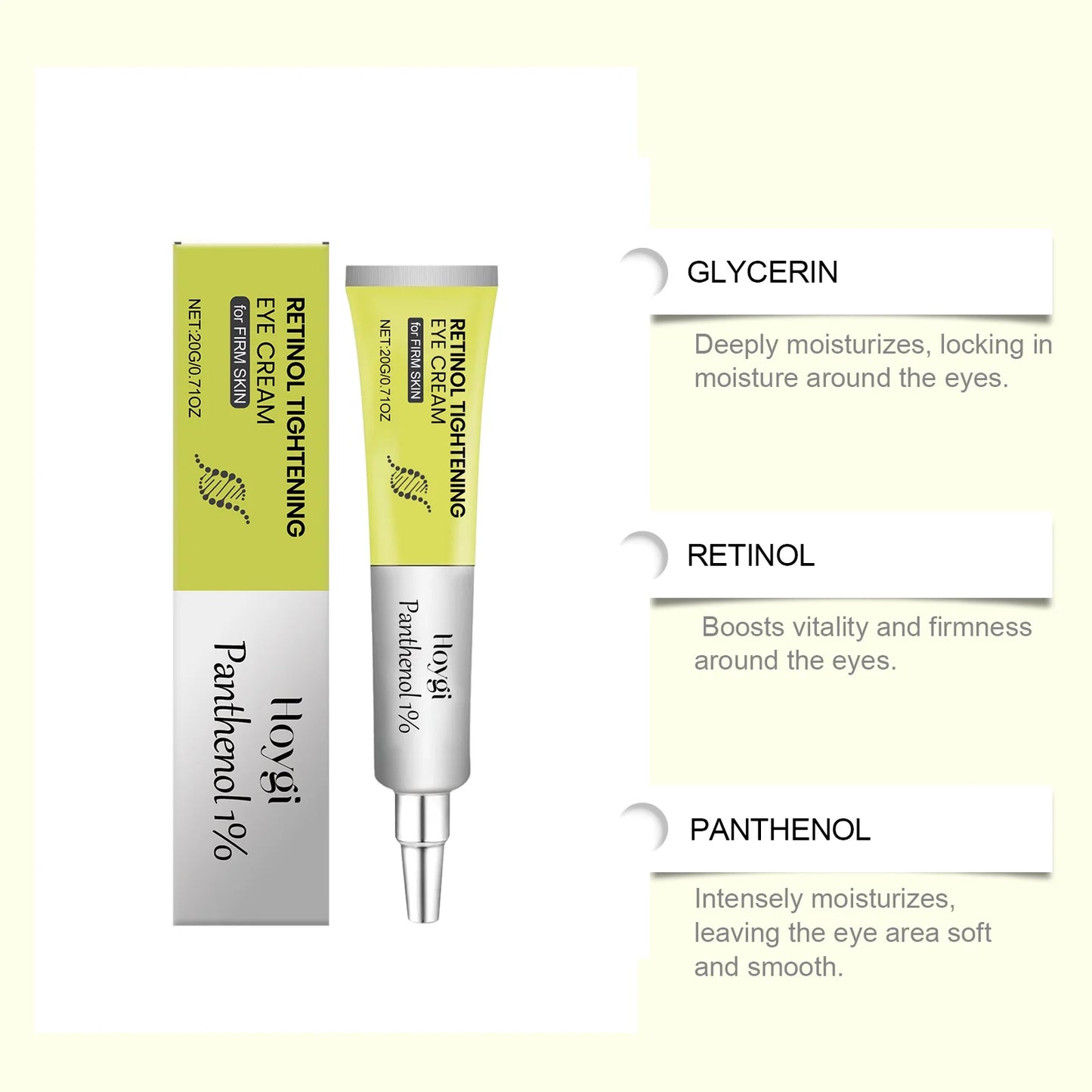Retinol Eye Cream – Dark Circles, Puffiness & Wrinkles