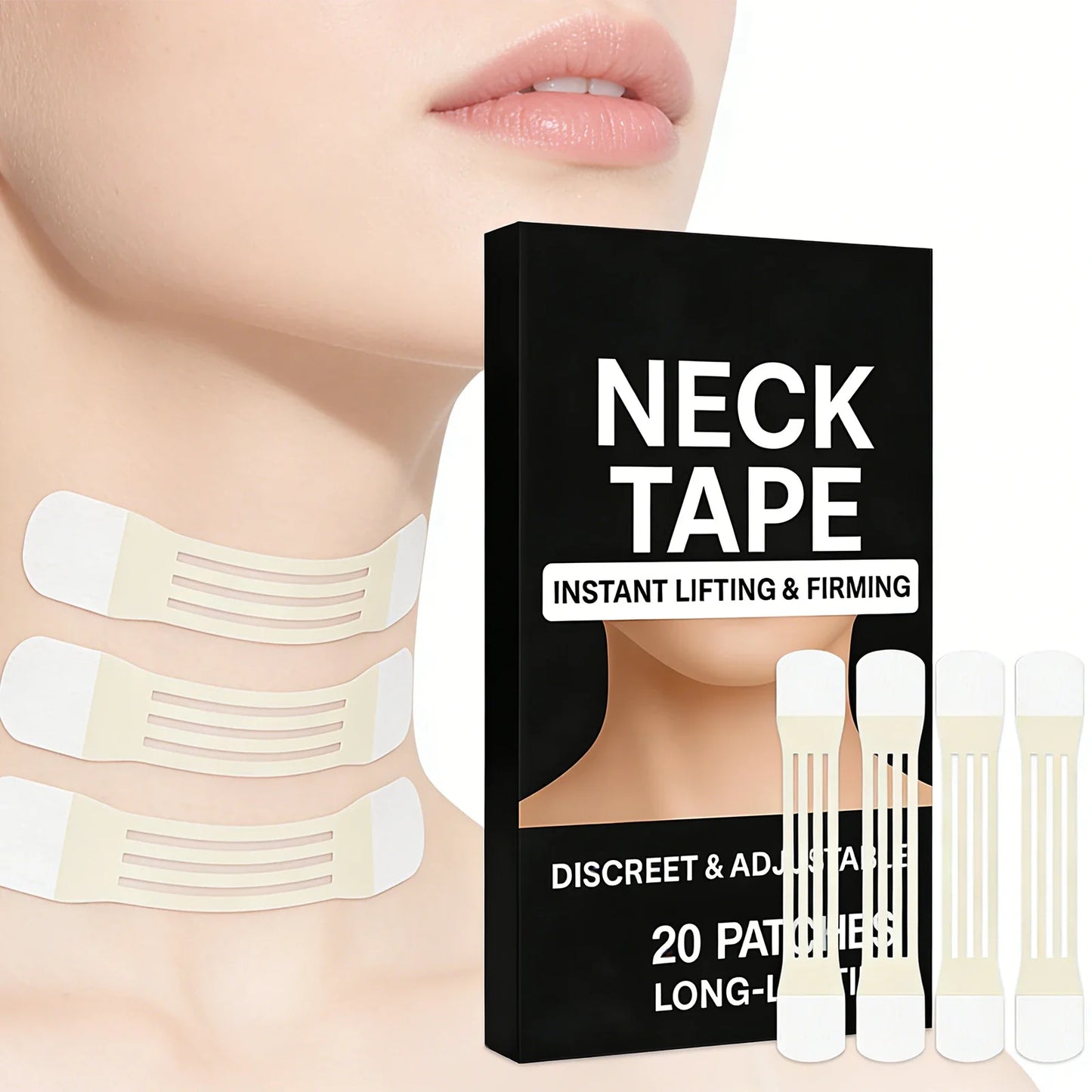 Neck Firming Patches – Lift, Smooth & Tighten Neck Skin (20 pc)