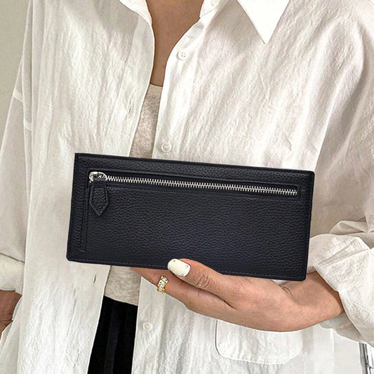Women's Business Zipper Coin Pocket Wear-resistant Easy Portability Stylish Wallet for Home Office Travel Business Peaceful Pleasures Health and Wellness