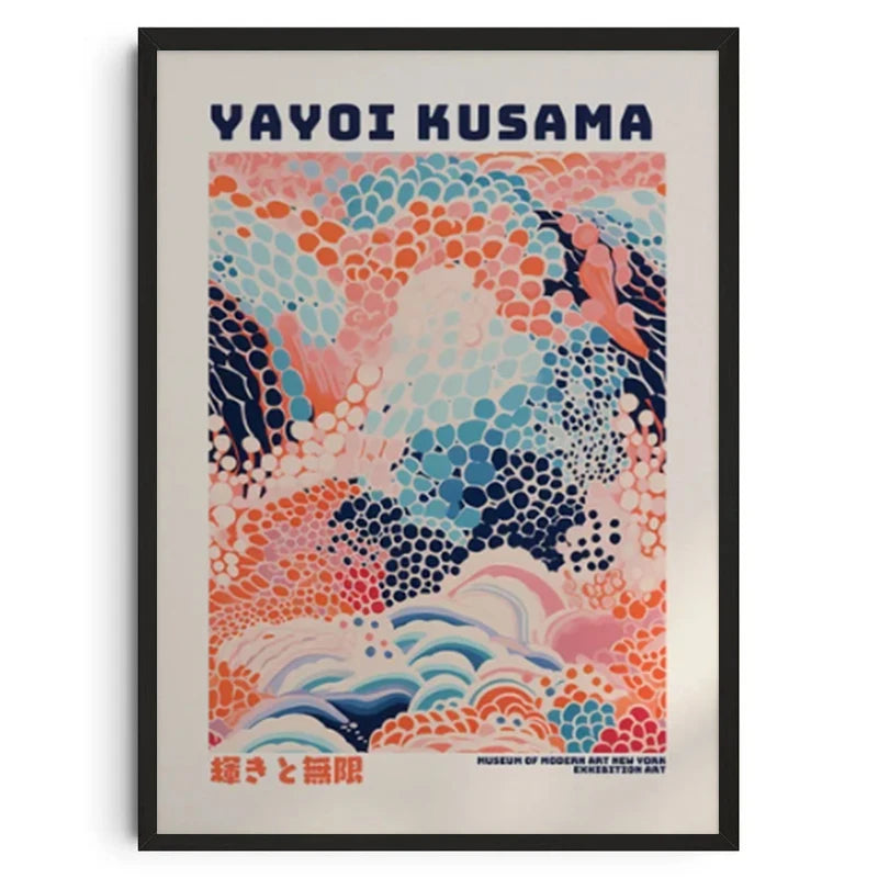 Yayoi Kusama Style Abstract Canvas Poster | Frameless Wall Art