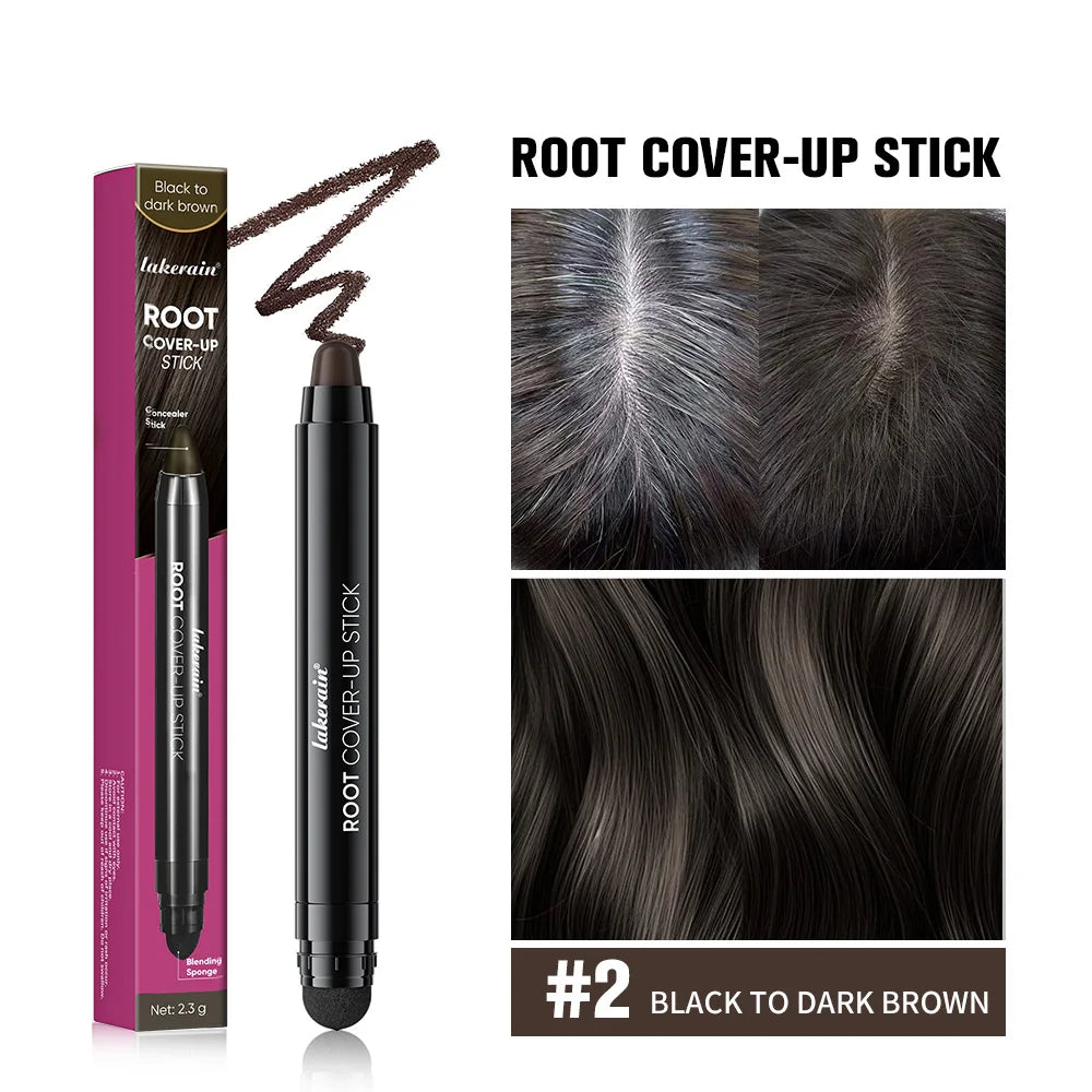 Hair Line Stick Pen Waterproof Hair Dye Pen & Brush Instantly Cover Grey White Hair Natural Hair Filling Hairline Shadow Makeup Peaceful Pleasures Health and Wellness 2ARK BROWN