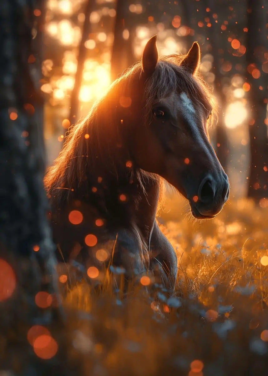 Black horse ， White Horse Canvas Painting,Posters and Prints, Wall ,,Animal Picture for Modern Living Room Home Decoration Peaceful Pleasures Health and Wellness by-3 40x50cm Unframed