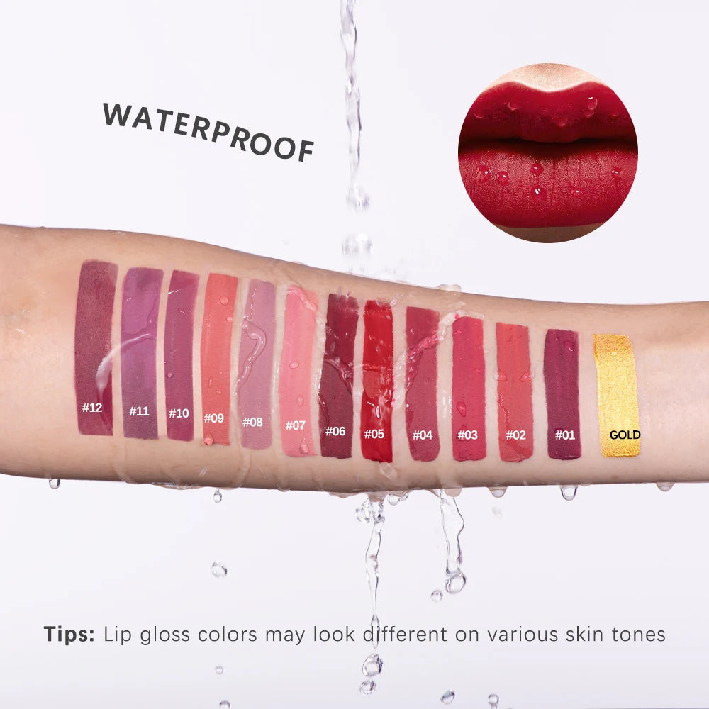 Golden Bar Luxury Lipstick Timeless Velvety Smooth Finish Intense Color Stay Smudge-Proof & Waterproof Valentines Day Gift for H Peaceful Pleasures Health and Wellness