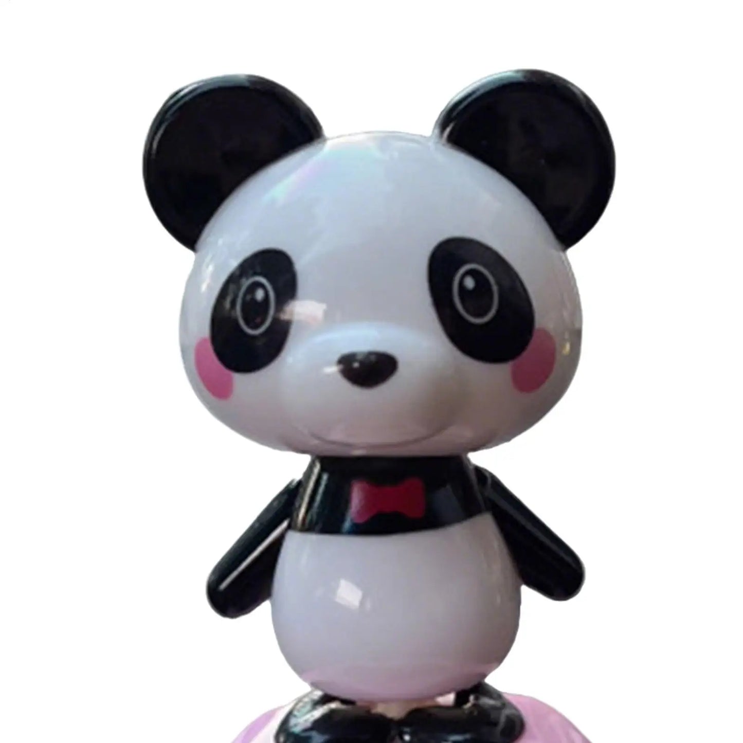 Solar Panda Car Dashboard Ornament – Swinging Doll Decor